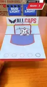 In-stadium fan activation or sponsorship example