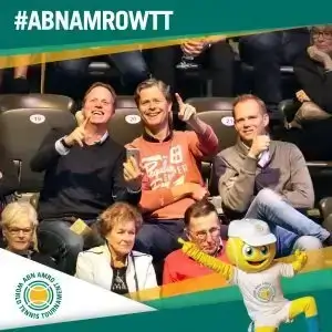 In-stadium fan activation or sponsorship example