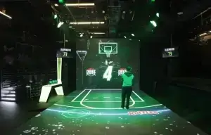 In-stadium fan activation or sponsorship example