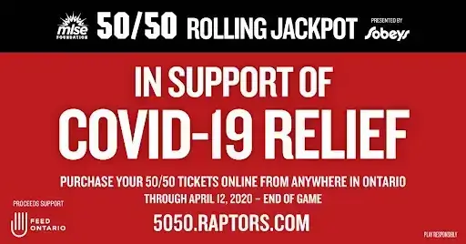 MLSE Foundation and Sobeys 50/50 rolling jackpot for food banks