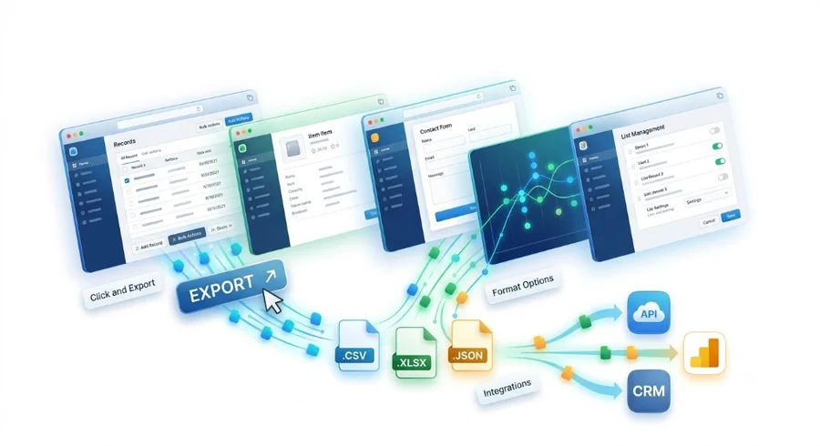 Export Crowd Count data to CSV, XLSX, JSON, API, CRM, and analytics tools
